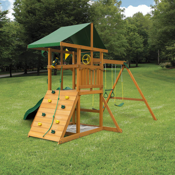 Hey! Play! Plastic Green Swing Set Rope Ladder & Reviews Wayfair